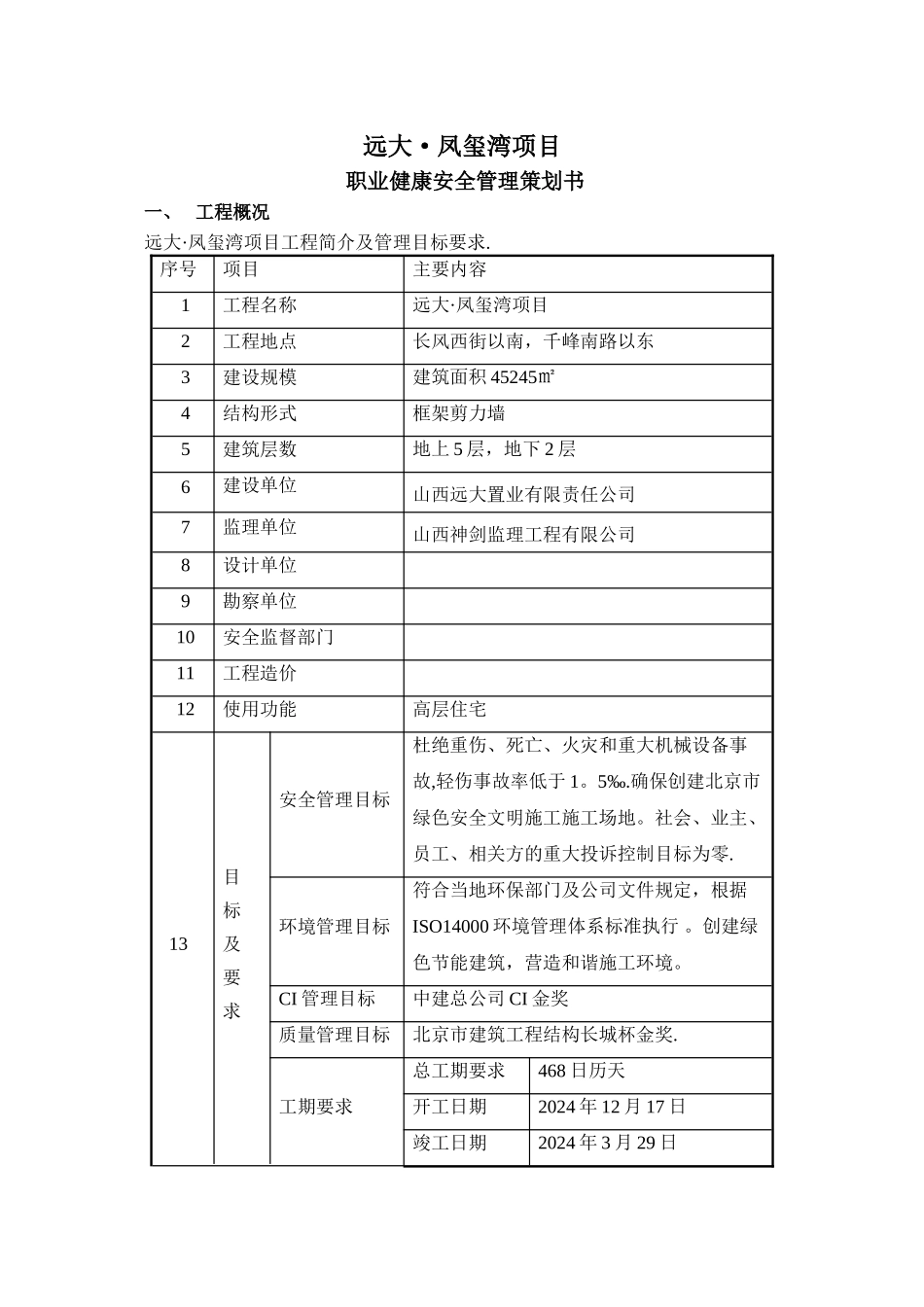 职业健康安全管理策划书_第1页