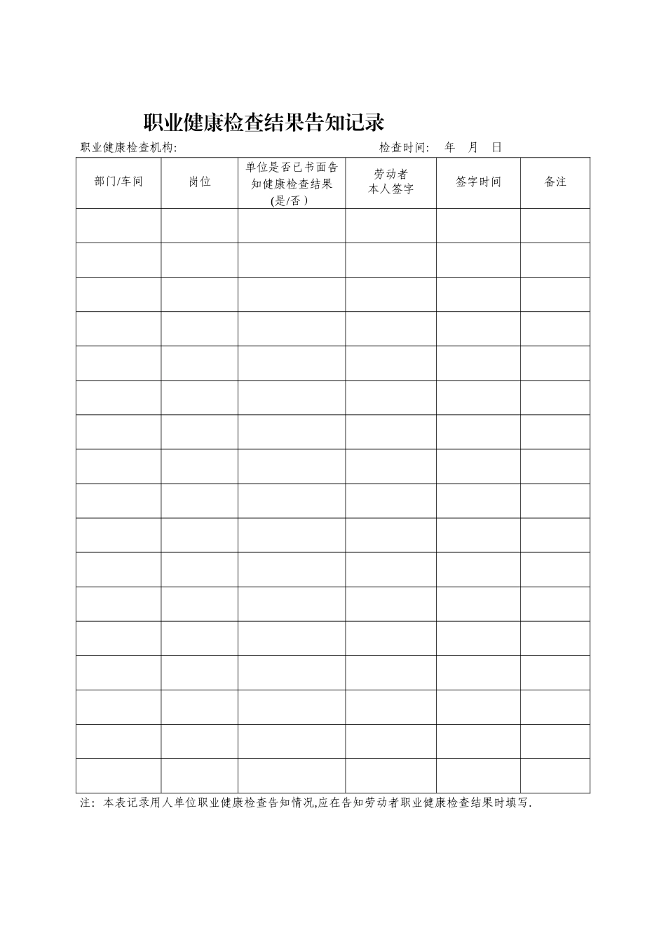 职业健康检查告知记录_第1页