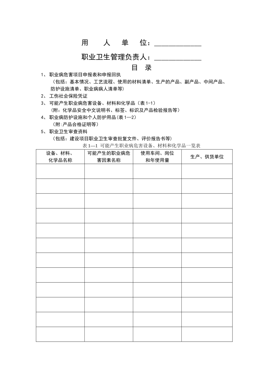 职业卫生管理台账_第2页