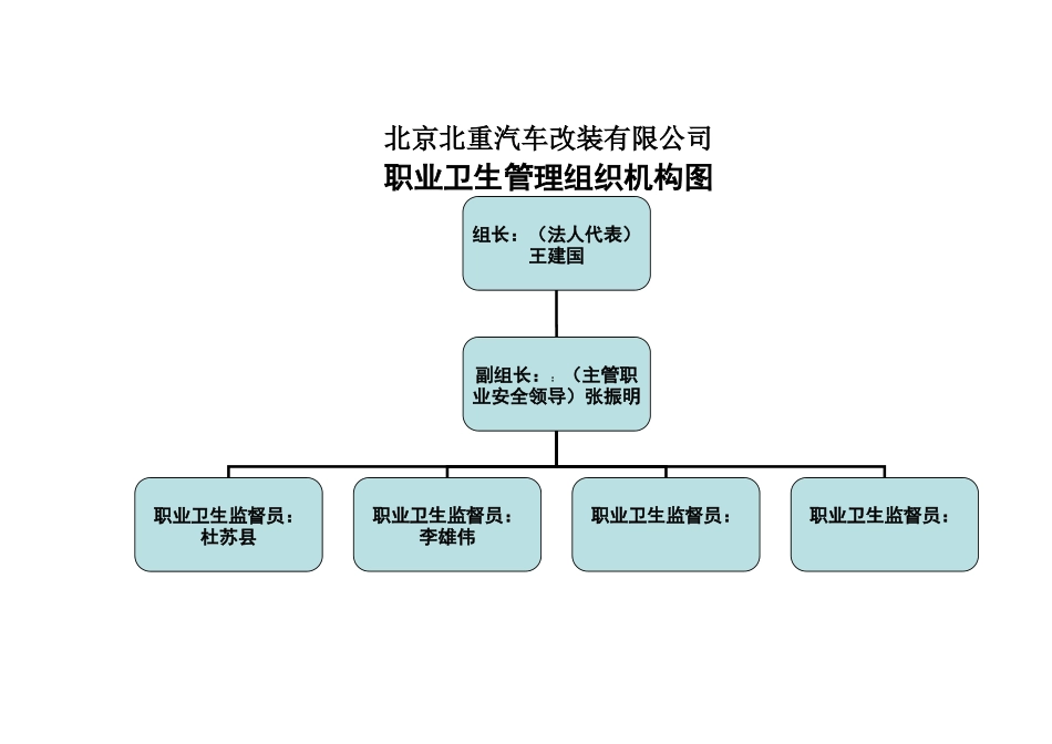 职业卫生管理组织机构图_第1页