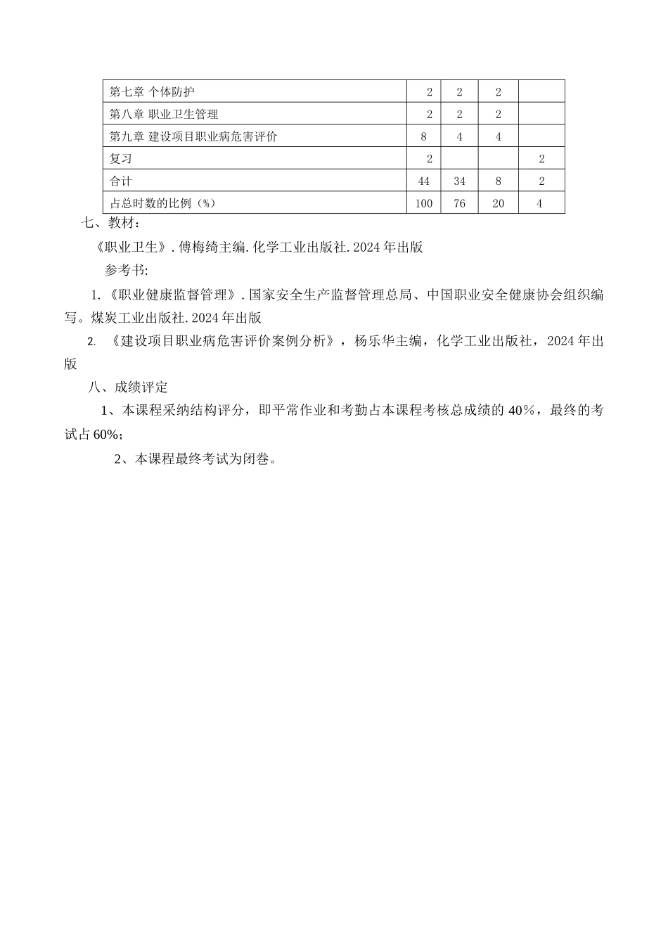 职业安全健康课程标准1_第3页