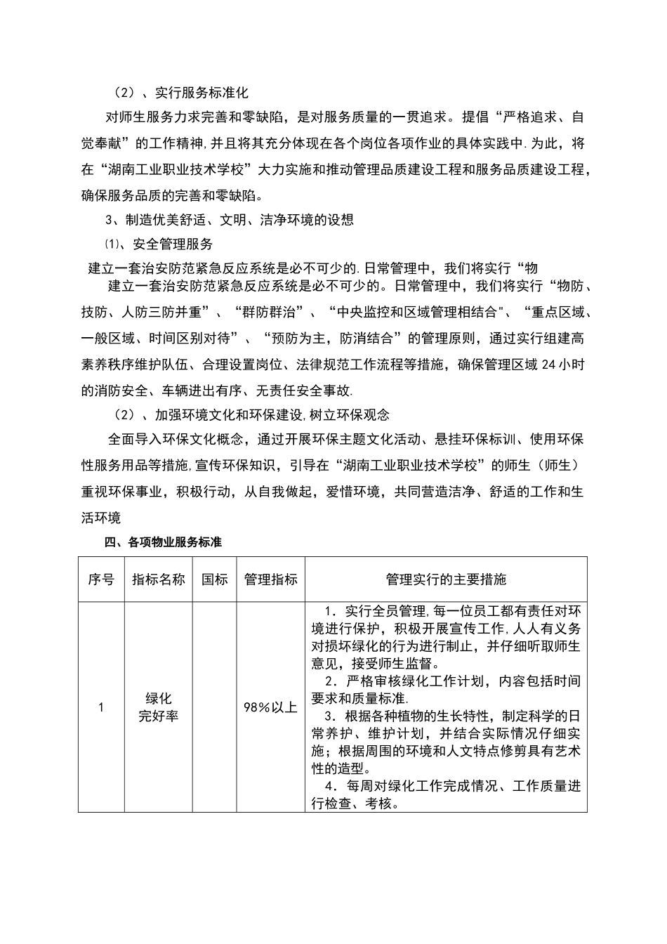 职业技术学校物业管理方案_第3页