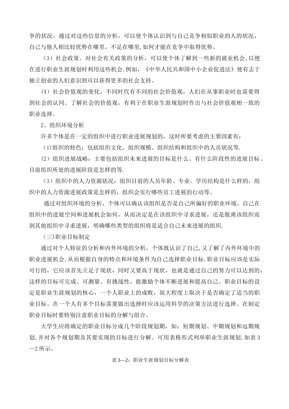 职业生涯规划书设计模板_第3页