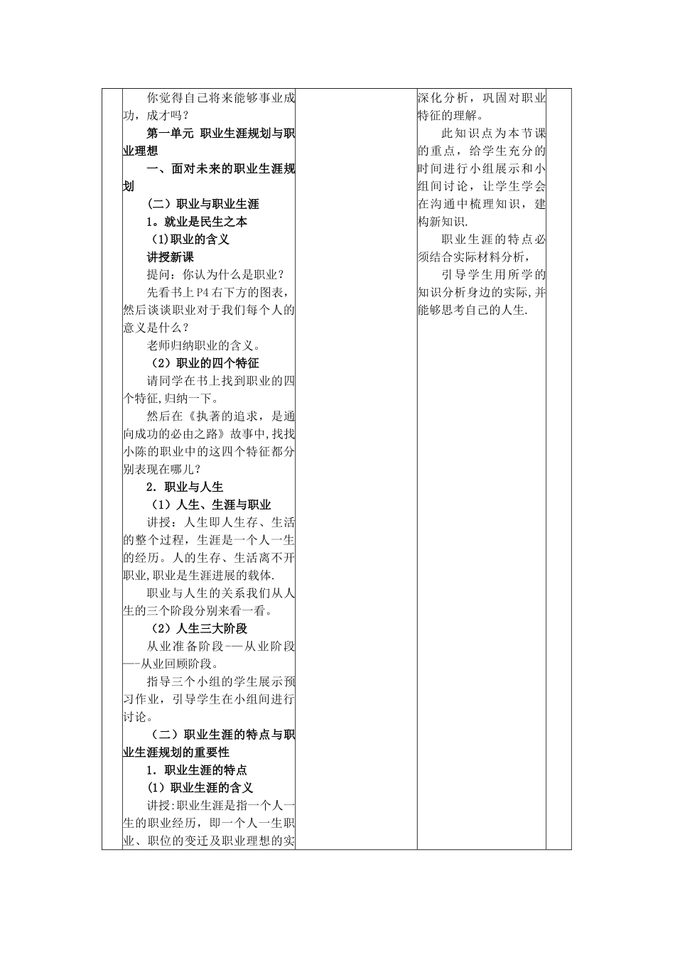 职业生涯规划全册教案(1)_第2页