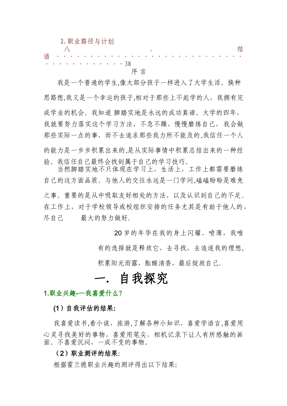 职业生涯规划电子版_第3页