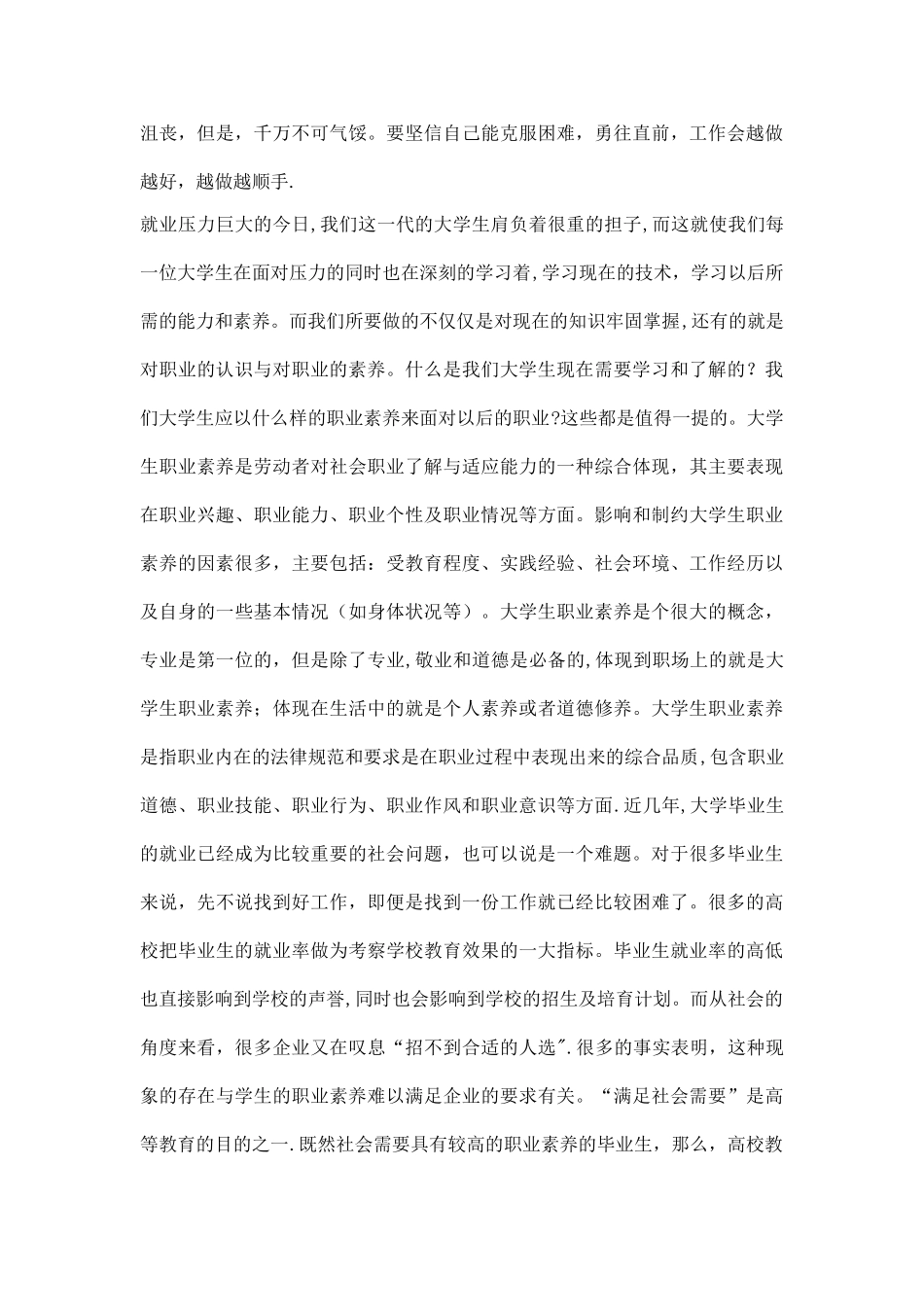 职业素养提升计划书_第3页