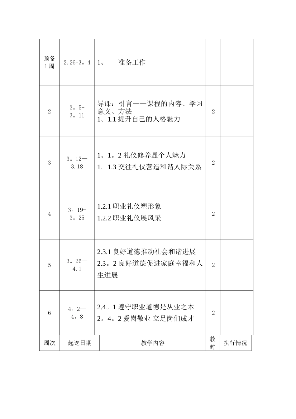职业道德与法律教学计划_第3页