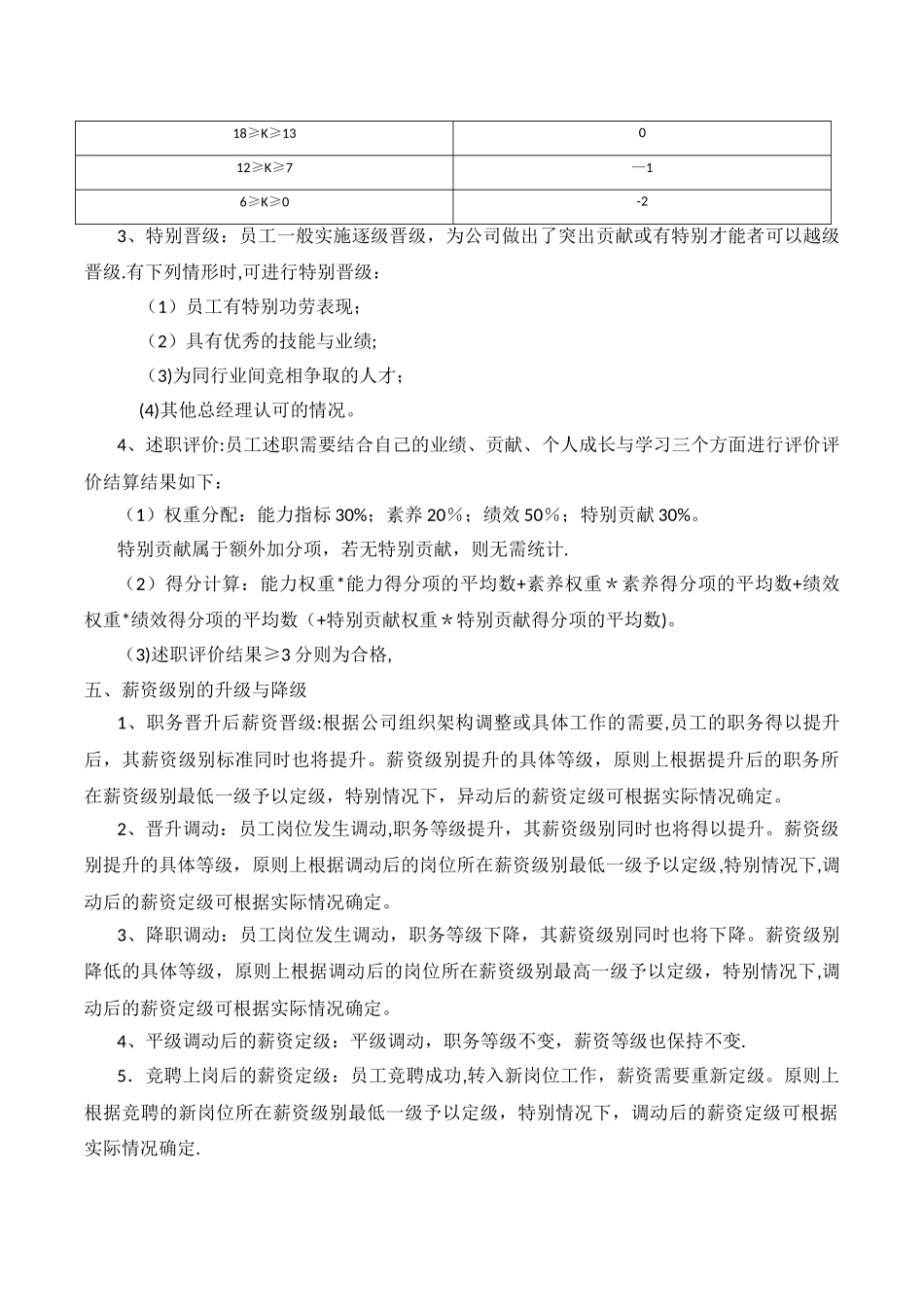 职位级别晋升管理方案_第3页
