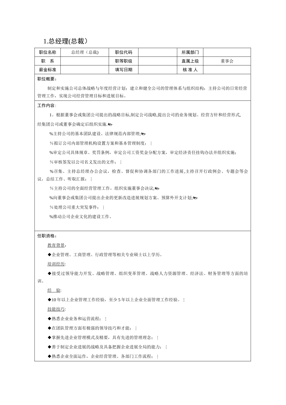 职位说明书模板大全_第3页