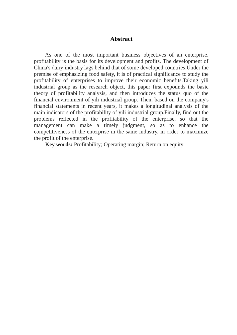 内蒙古伊利实业集团盈利能力分析_第2页