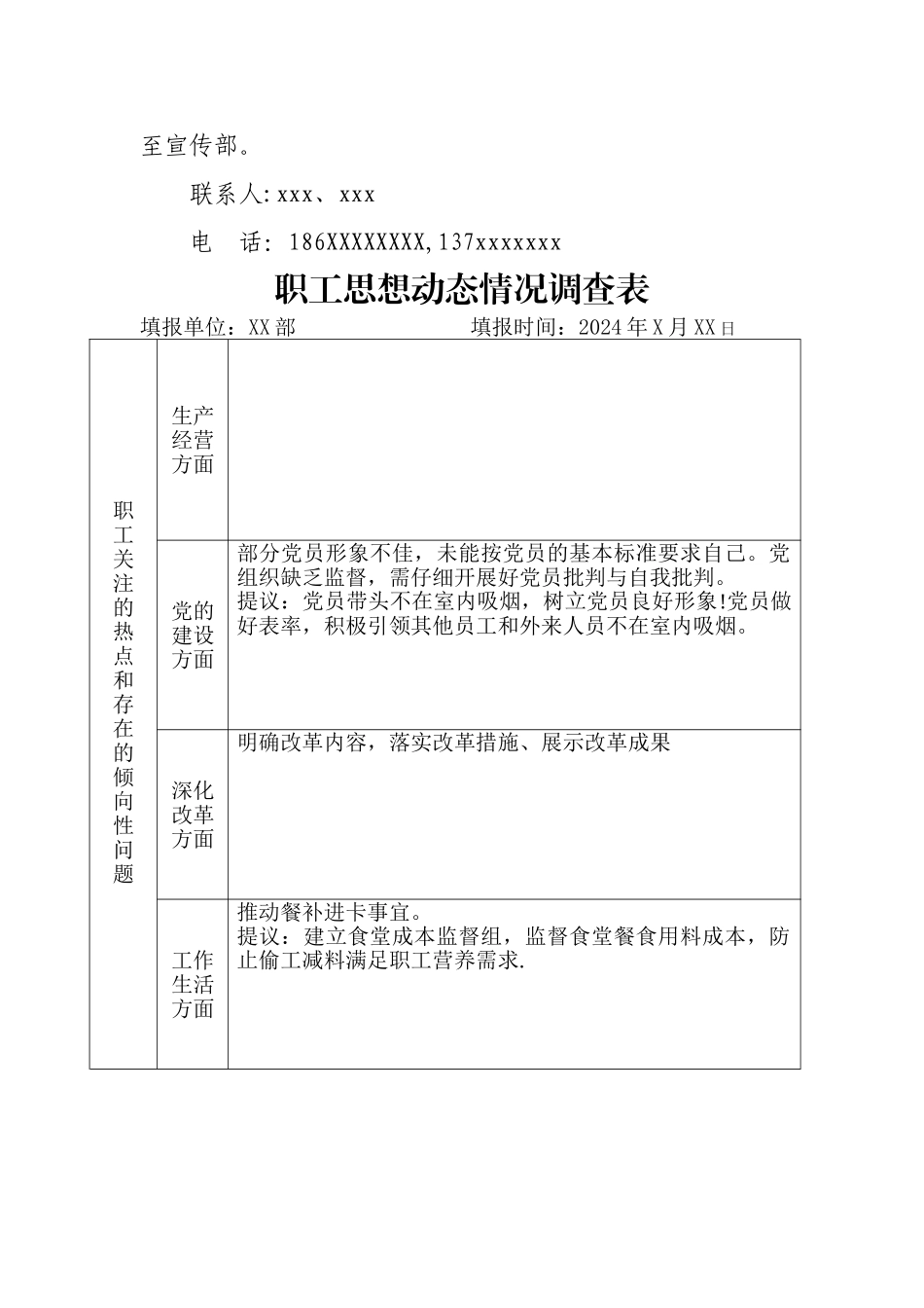 职工思想动态情况调查表_第2页