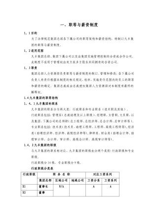 职等与薪资制度