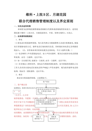 联合代理制度概览