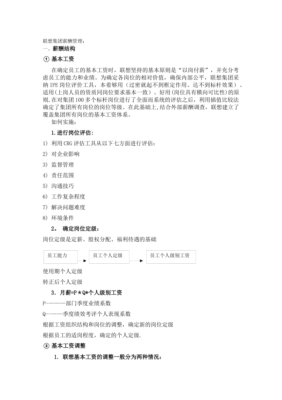 联想集团薪酬管理_第1页