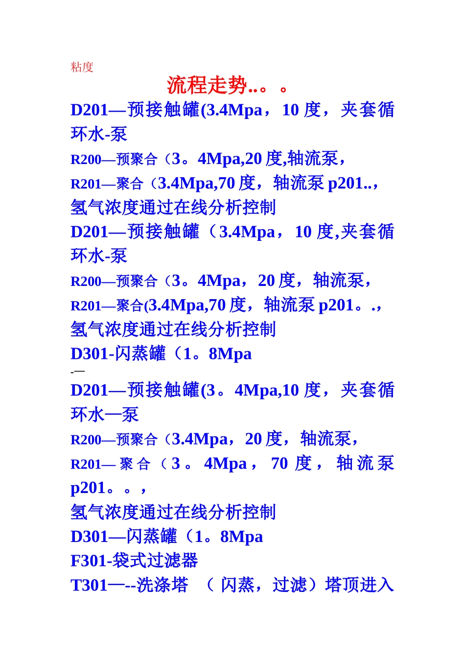聚丙烯生产工艺流程参考图_第1页