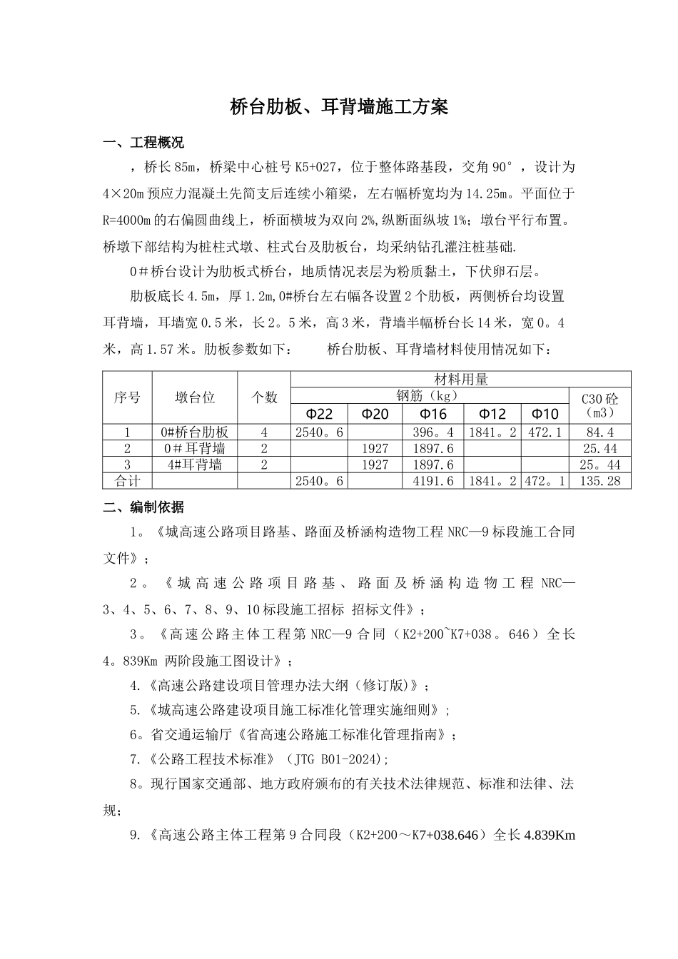 肋板、耳背墙施工方案_第1页