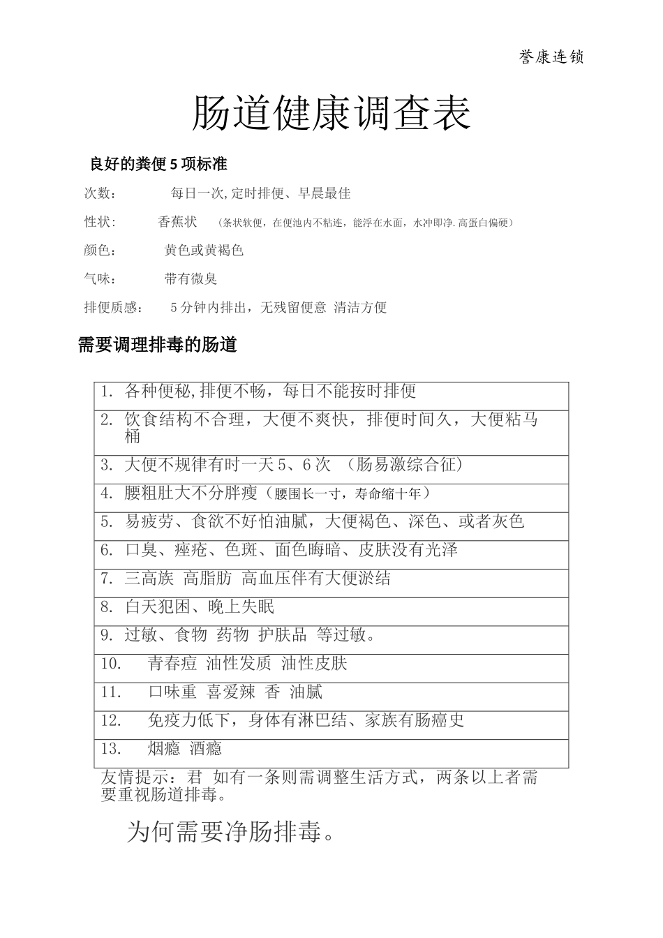 肠道健康调查表_第1页