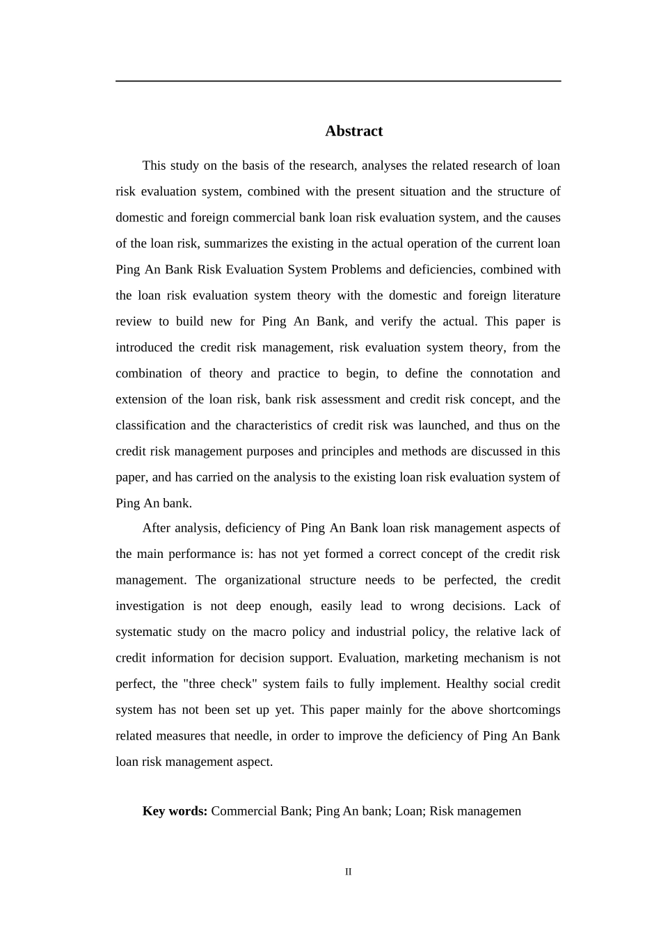 平安银行贷款风险评价体系研究_第2页