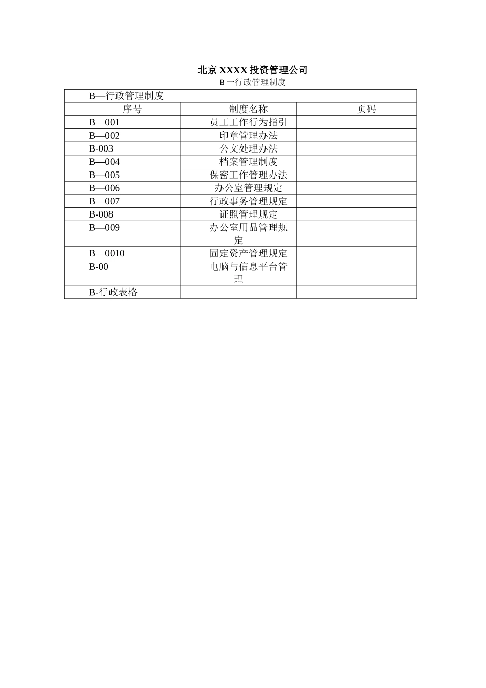 股权投资公司管理制度汇编_第2页