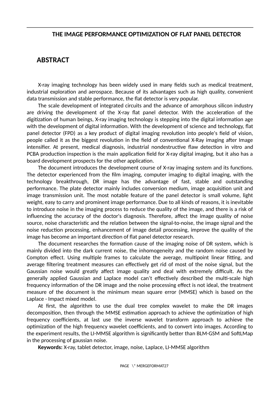 平板探测器图像性能优化分析研究  电子信息工程专业_第2页