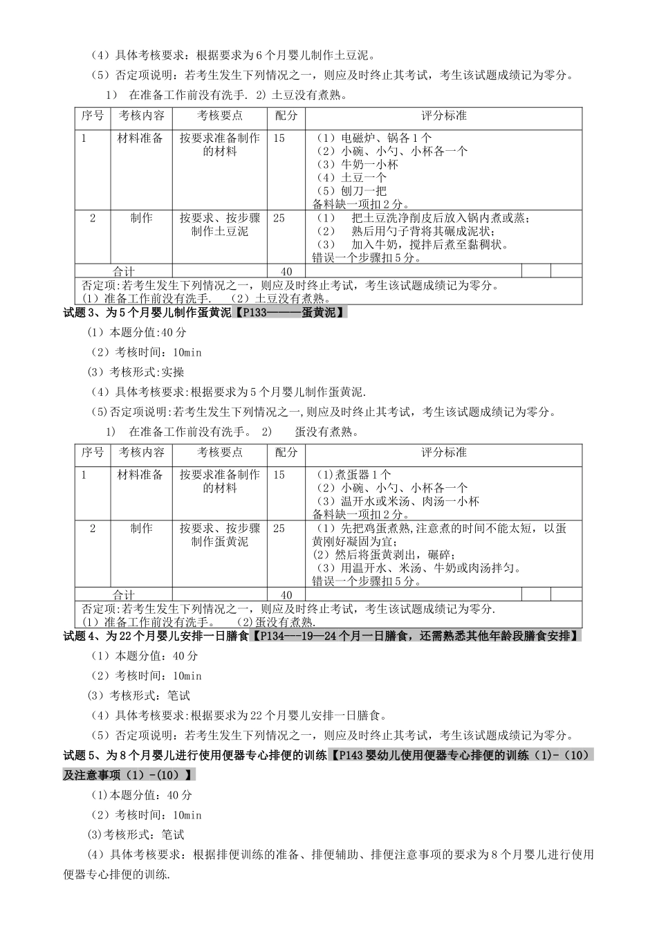 育婴员中级操作技能考核复习提纲---最新-(2)_第2页