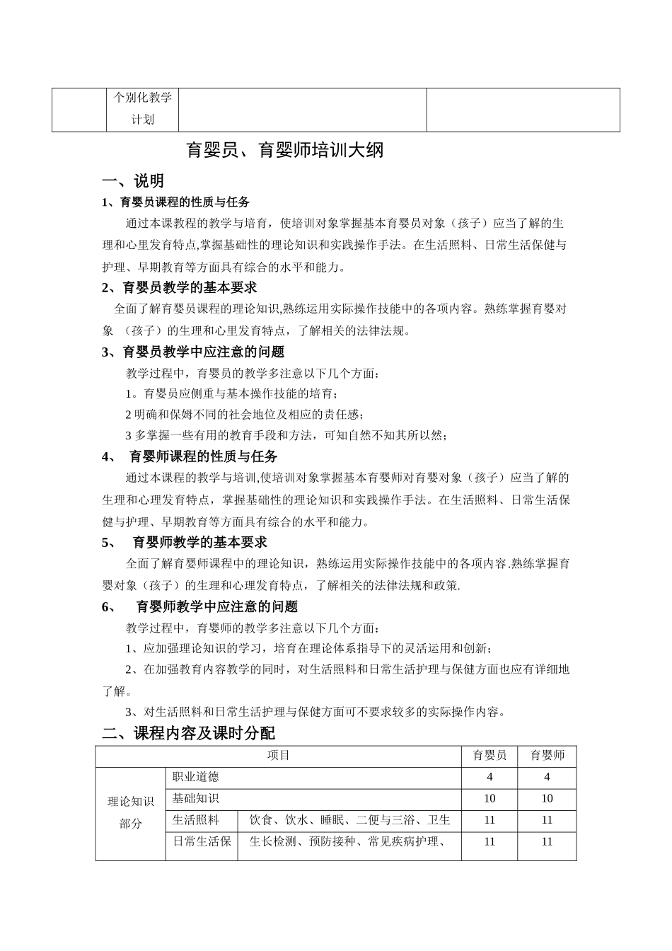 育婴师教学计划与大纲_第3页