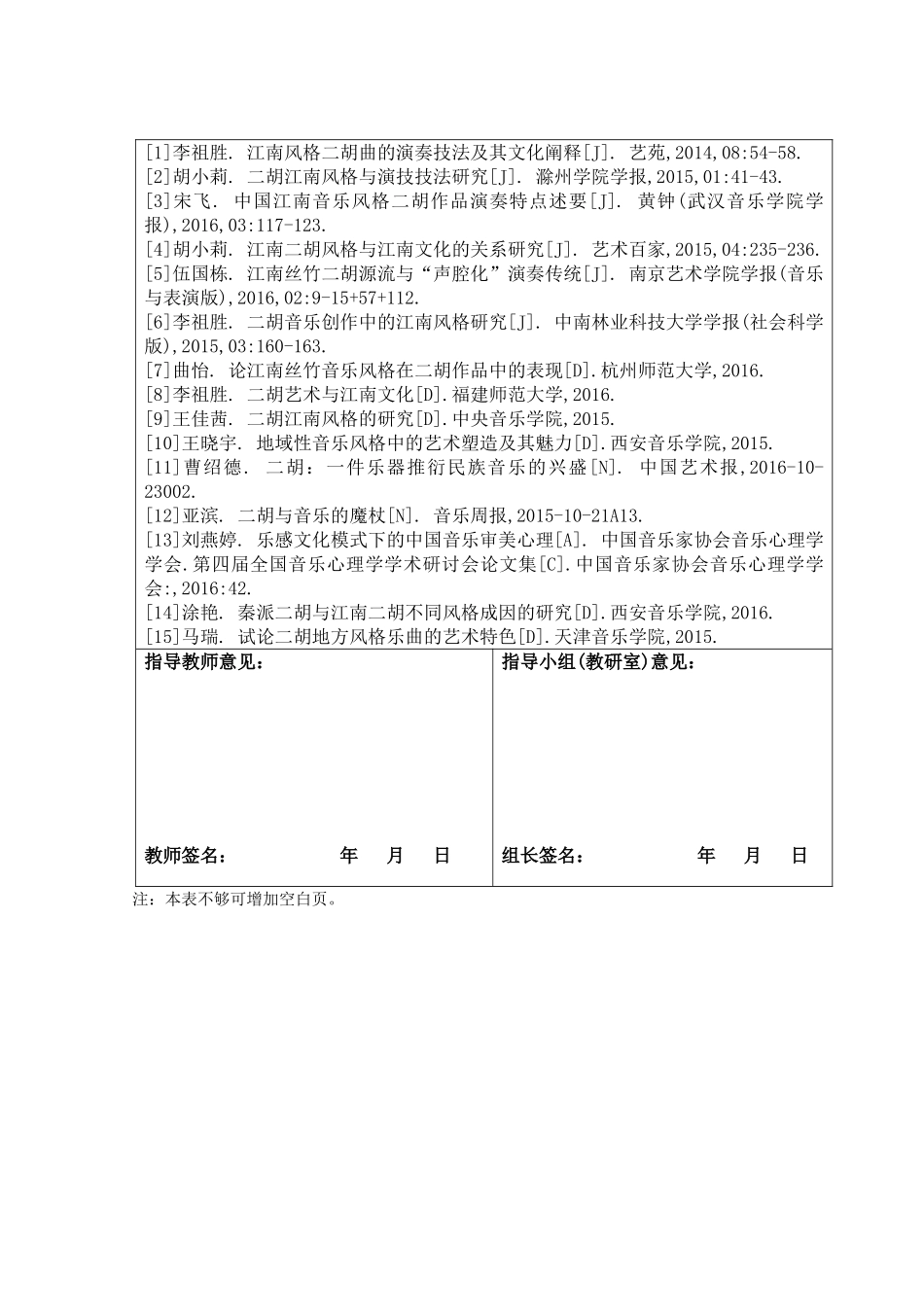 江南风格二胡作品的演奏技法探究 开题报告  音乐学专业_第3页