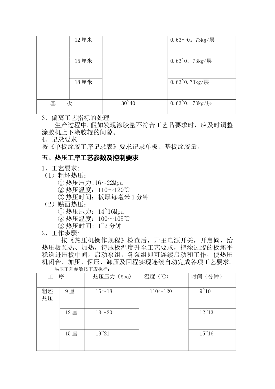 胶合板关键质量控制点控制程序及工艺参数_第2页