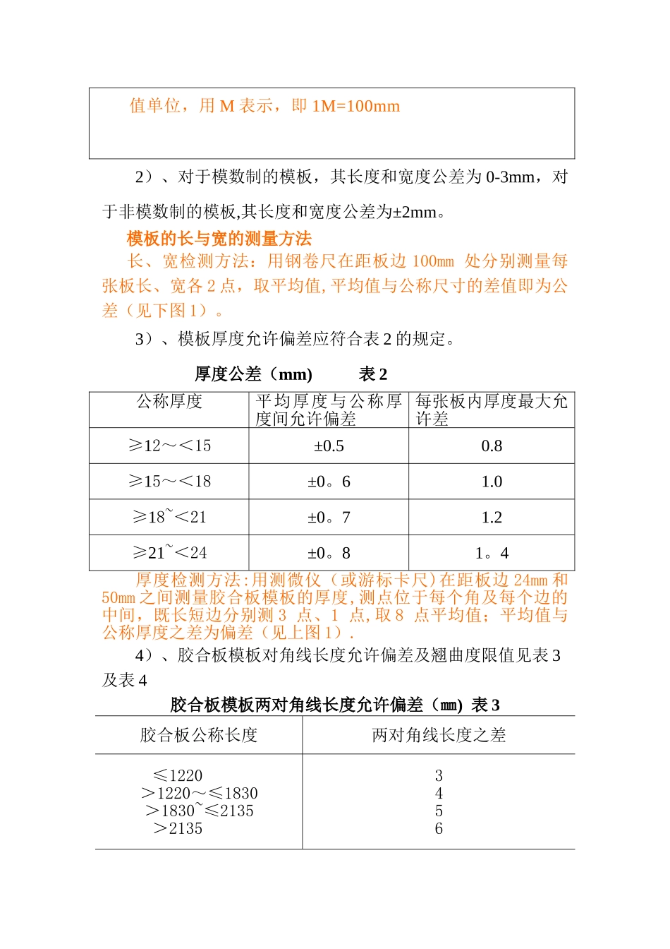 胶合模板的技术标准与进场验收规范_第2页