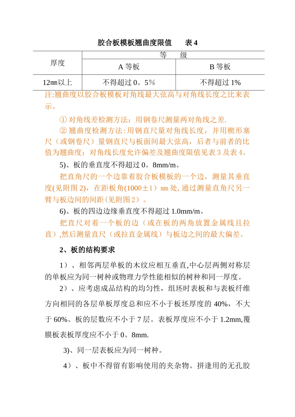 胶合模板的技术标准与进场验收规范_第3页