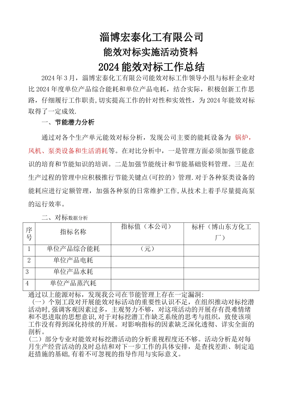 能效对标工作总结_第1页