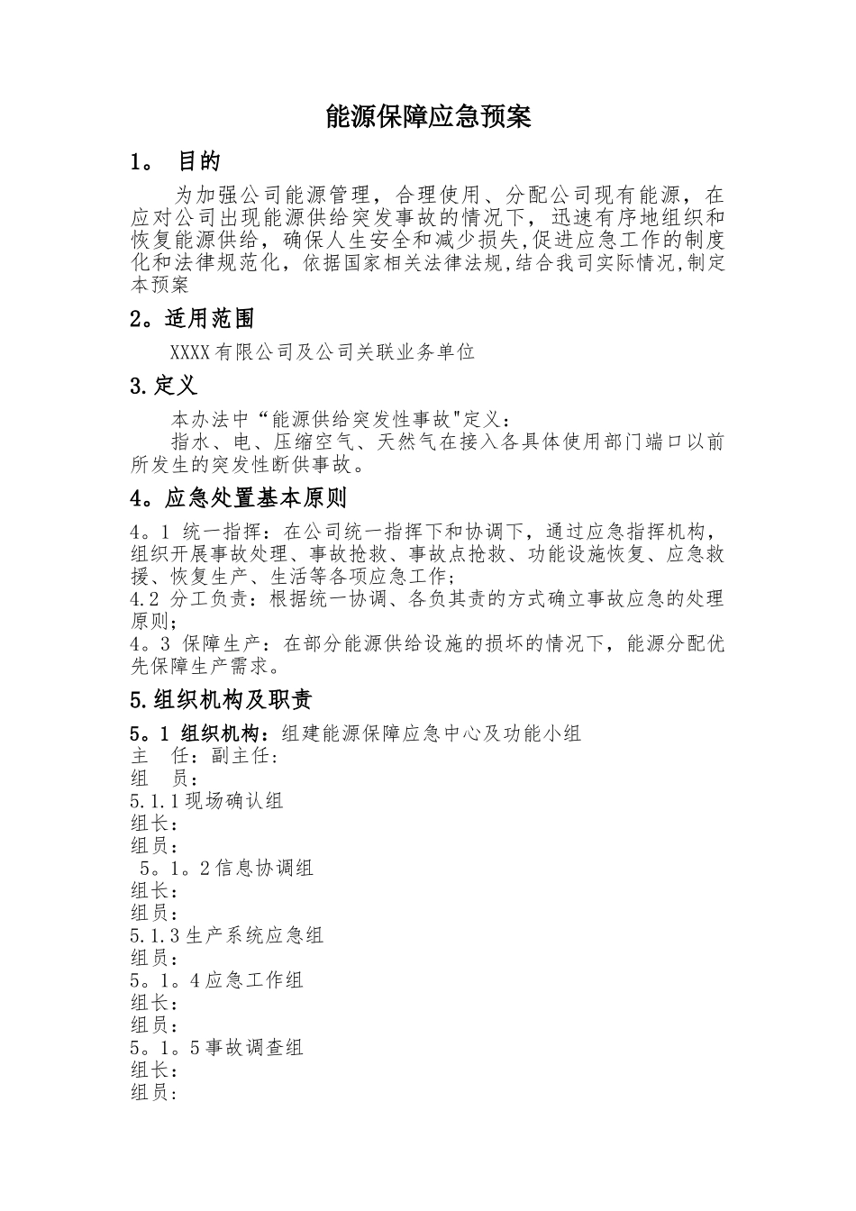 能源保障应急救援预案_第2页