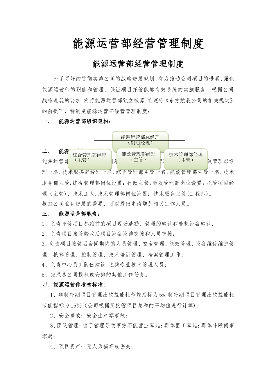 能源运营部经营管理制度_第1页