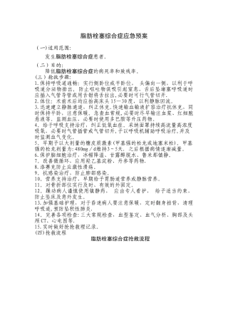 脂肪栓塞综合症流程