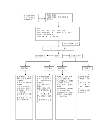 脑卒中急救流程