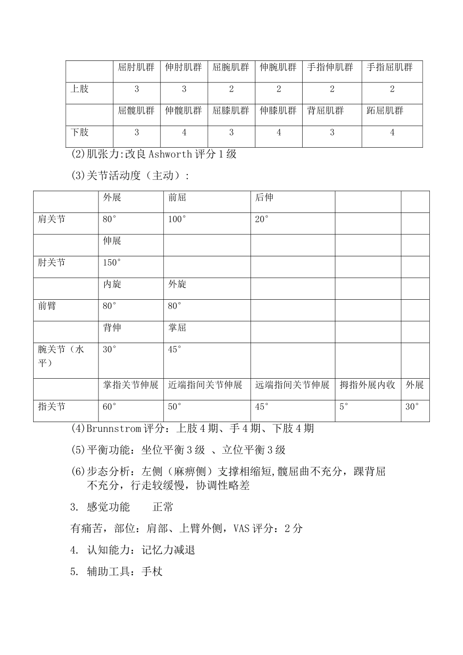 脑梗死病例康复治疗方案_第2页