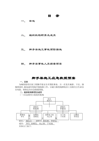 脚手架应急救援预案