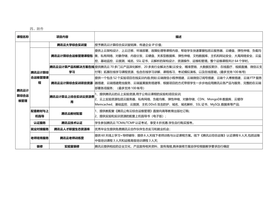 腾讯云计算综合实训室单一来源采购_第3页