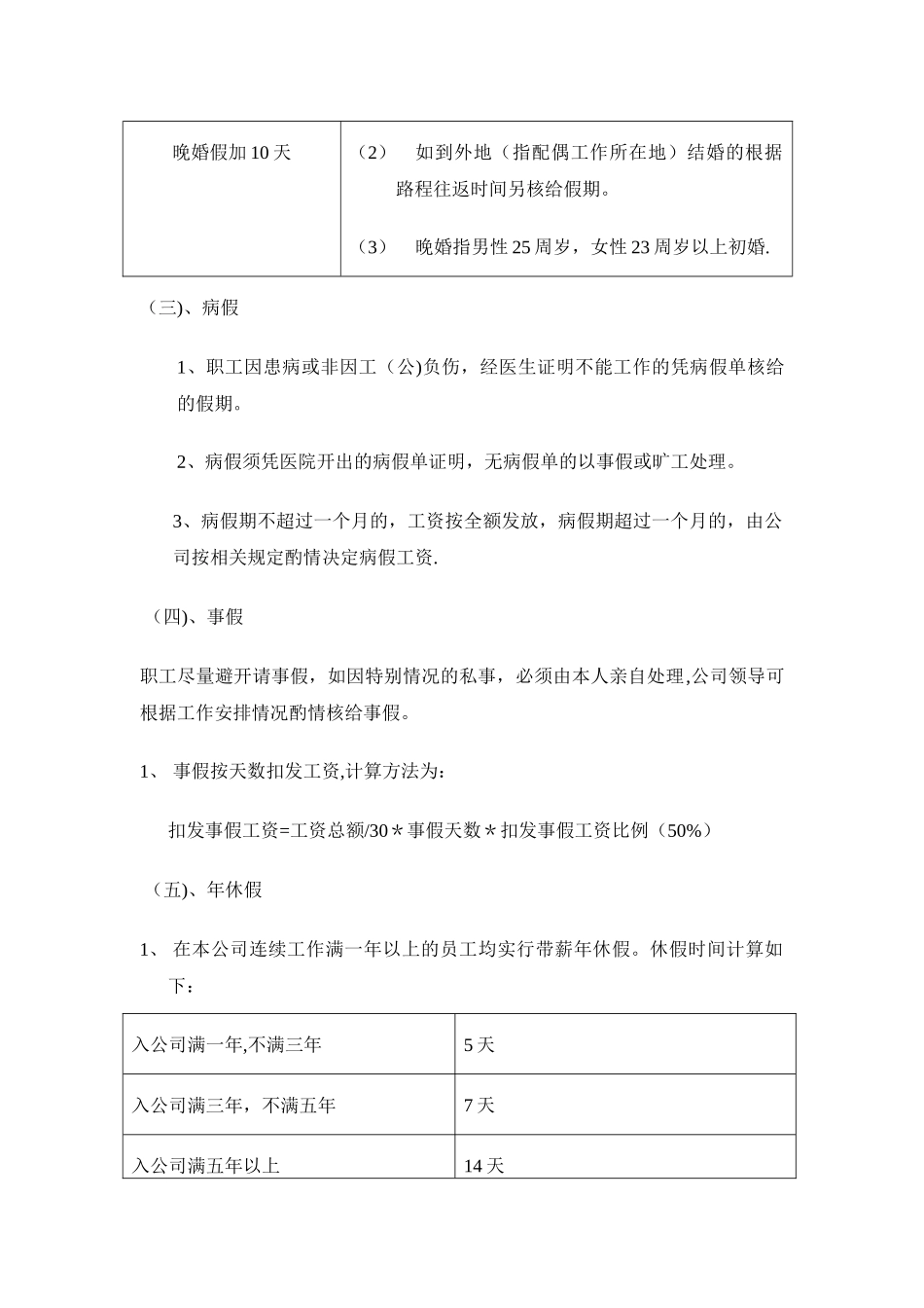腾讯科技有限公司考勤管理规定_第3页