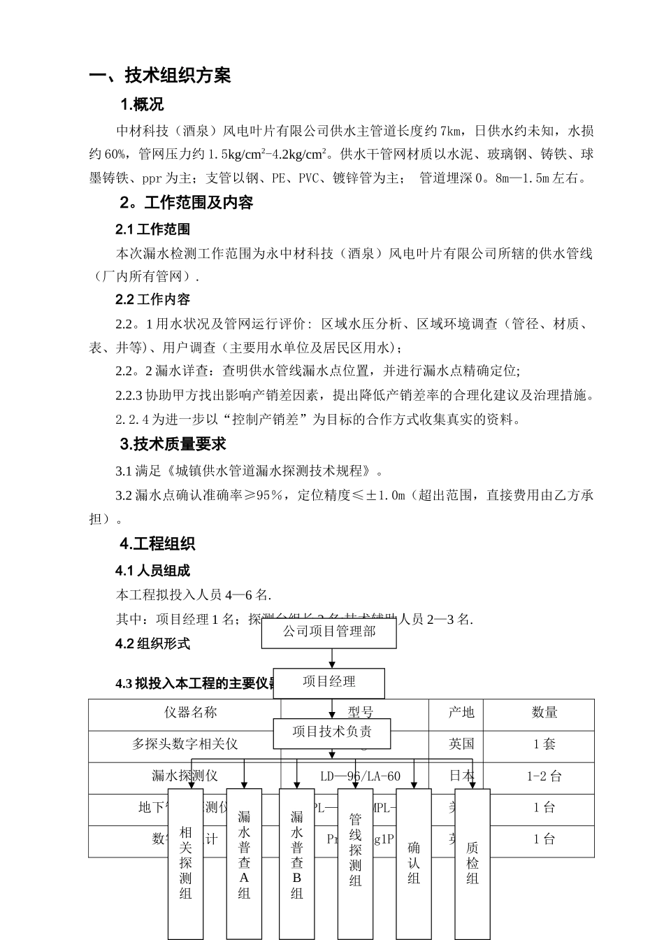 自来水管道漏水检测技术方案_第3页