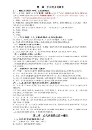 自考--公共关系学