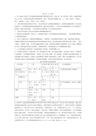 自考-建筑施工技术重点