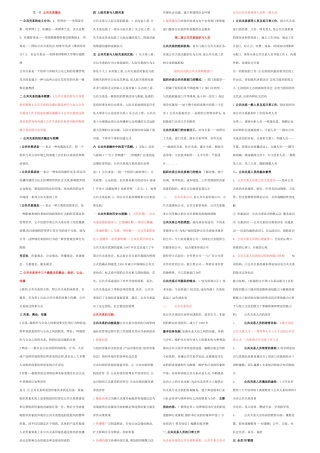 自考公共关系学重点