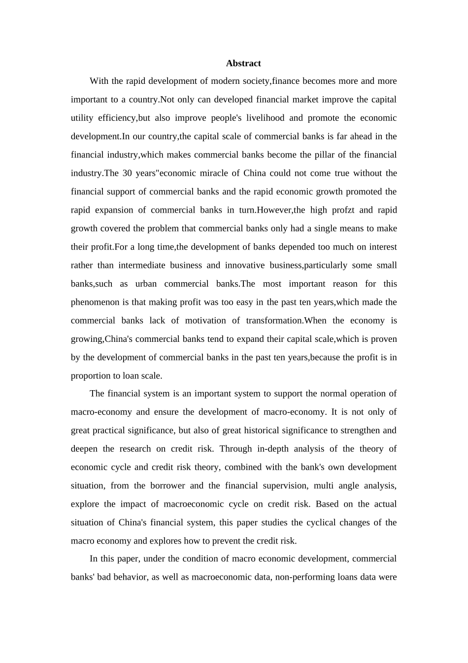 金融博伦-经济周期对商业银行信贷风险的影响研究论文设计_第2页