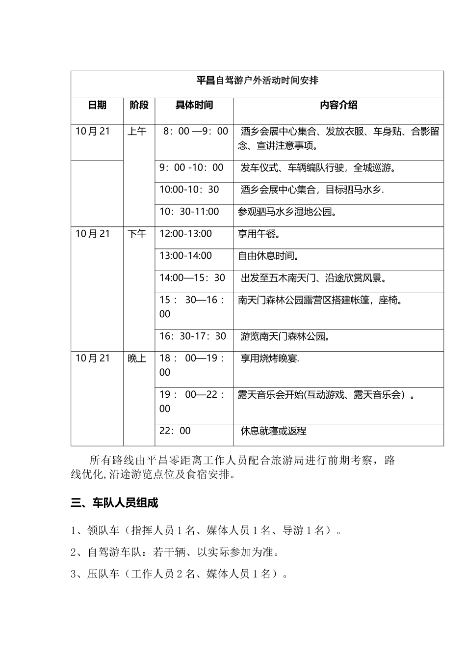 自驾游户外活动组织策划方案_第2页