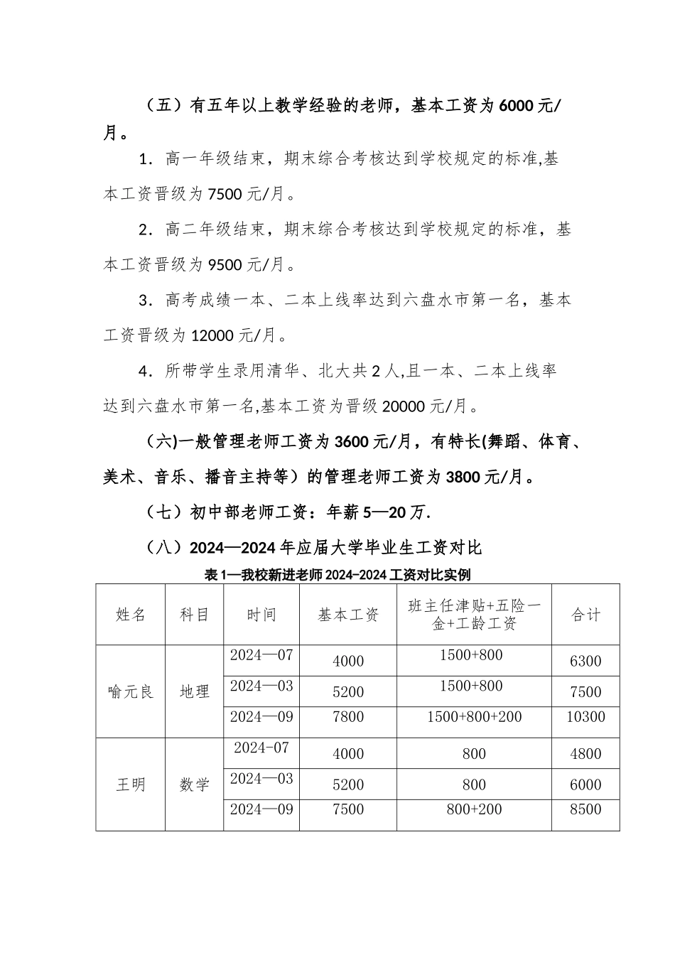 航宇学校工资津贴发放方案_第3页