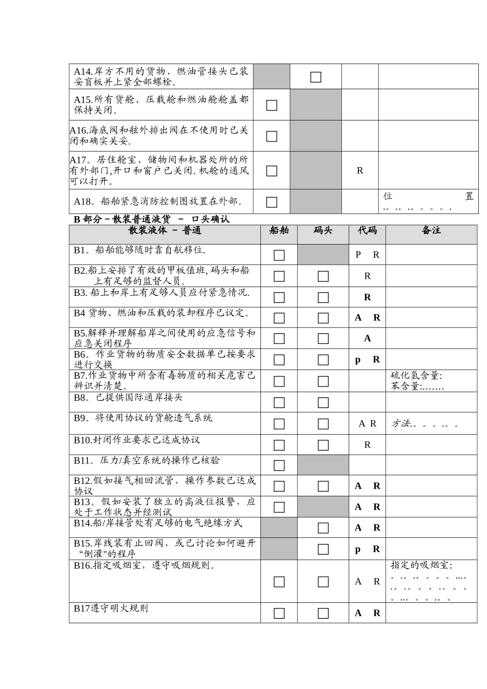 船岸安全检查表_第2页