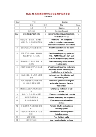 船舶消防救生安全设备维护保养手册