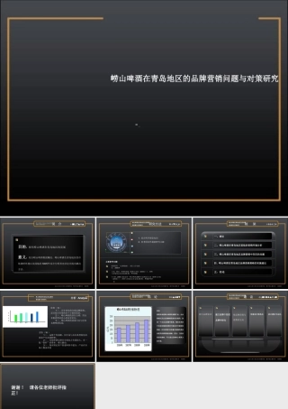 崂山啤酒在青岛地区的品牌营销问题与对策研究  答辩PPT