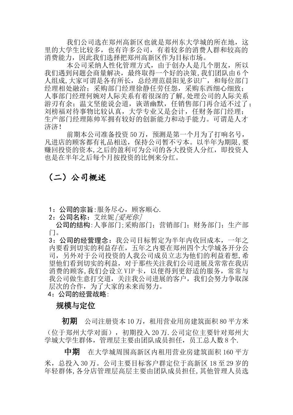 艾思妮diy蛋糕店创业计划书_第3页